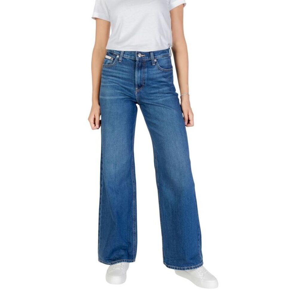 Calvin Klein Jeans Blue Cotton Boyfriend Women's Jeans